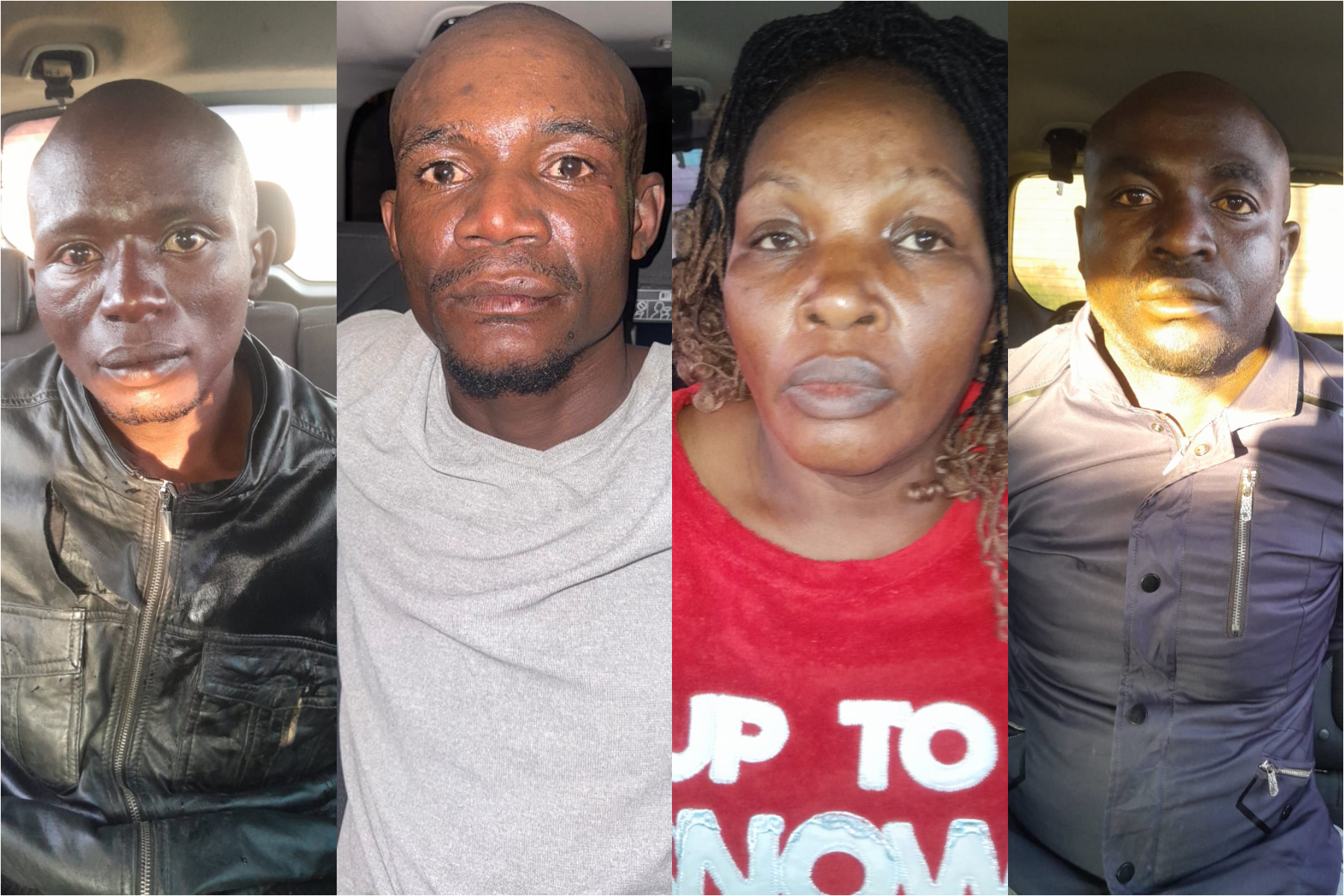 Photocollage gang members arrested in Nakuru.